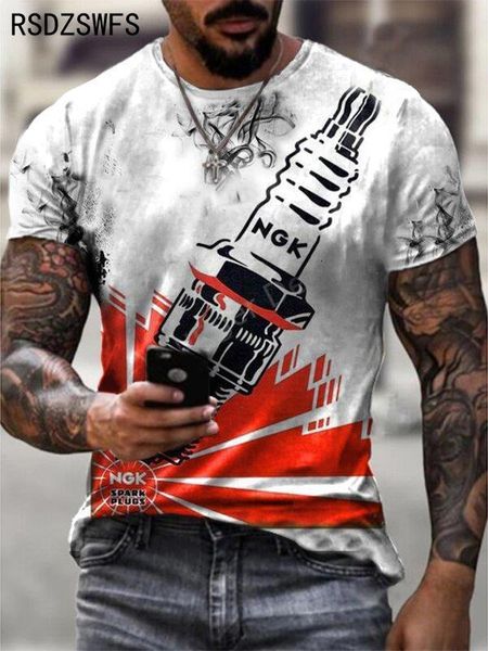 

mens tshirts mens stp 3d printing contrast color personality casual summer ultrathin breathable size for men 230417, White;black