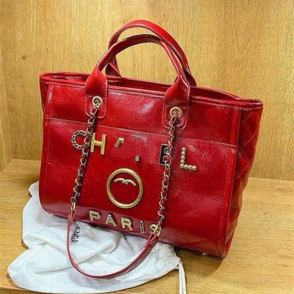 

60% off women's luxury handbags beach metal pearl letter badge tote bag small leather large female chain wallet backpack hukw