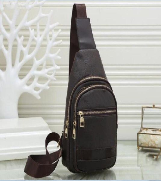 

brown flower handmade fashion men sling waist bag cross body messenger bags 4 colors outdoor women pack chest4427116