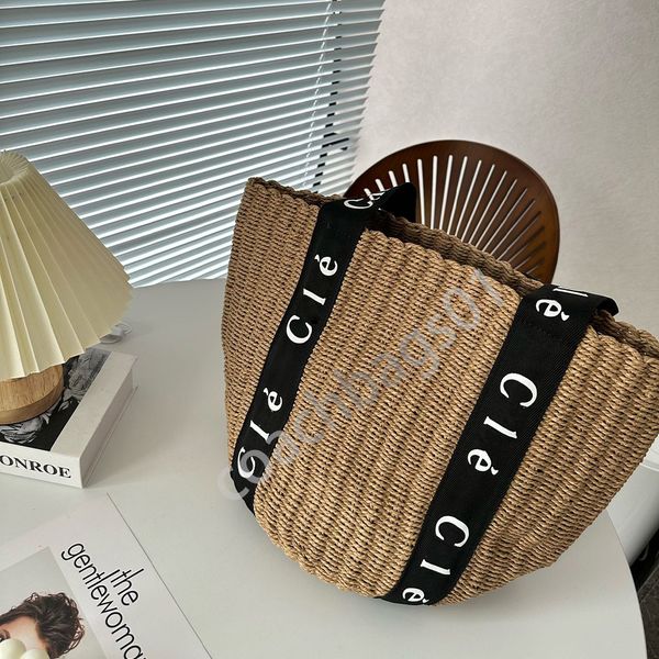 

summer luxury beach handbag crochet designer tote fashion vintage straw bags shopping totes wholesale travel large capacity bag