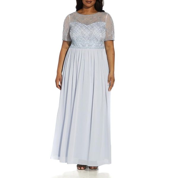 

women's evening dress blue long dress dress large, Black