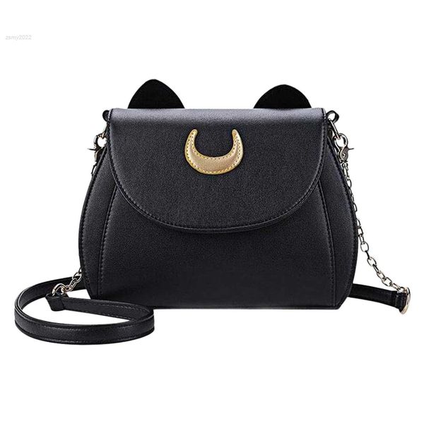 

shoulder bags cat ear crossbody bag for women small shoulder tote fashion pu leather messenger handbag elegant female travel flap satchel