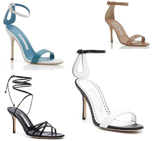 

summer sandal high heels chatra turquoise and white luxury brands leather sandals lady wedding party dress, Black