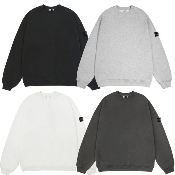 

mens designer letter print shirt 2023 mens hoodies streetwear round neck loose male sweatshirt wholesale luxury brand cotton sweatshirt asia, Black