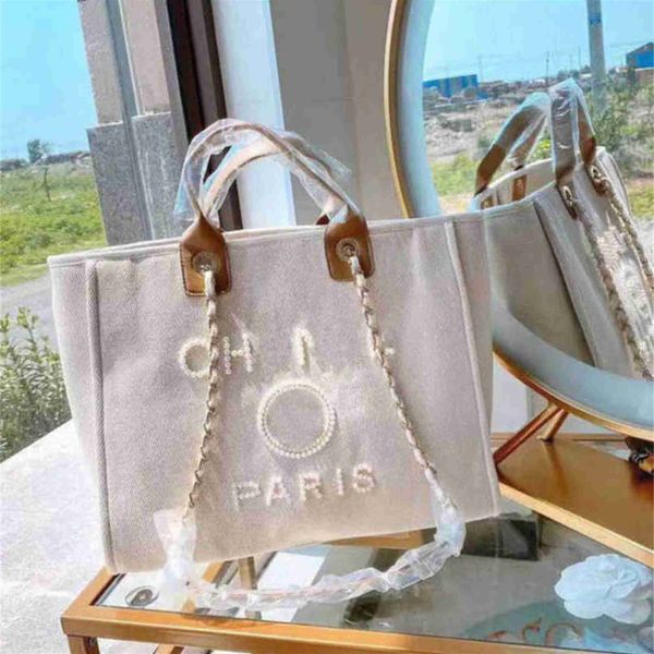 

70% off luxury women's fashion classic canvas beach bag large capacity small chain packs big handbags oih9