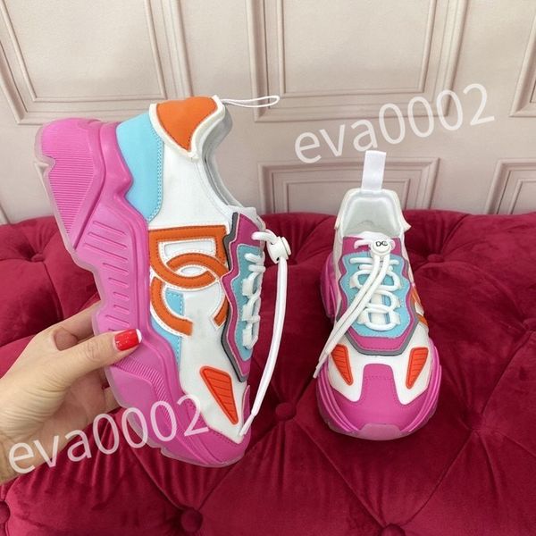 

r men women luxury casual shoes leather sneakers calfskin stripe low rubber trainers, Black