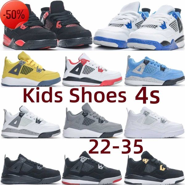 

kids shoes 4s black sneakers 4 designer basketball shoe boys cat military trainers baby kid youth toddler infants girls pour blue athletic i