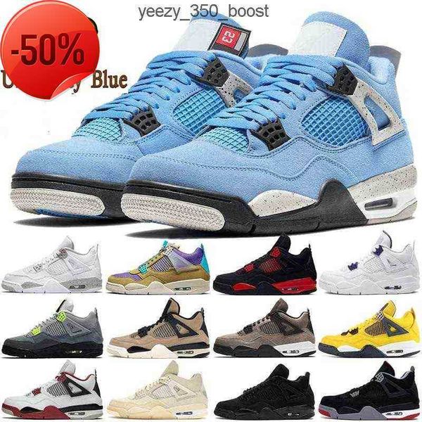 

university blue 4 4s big kid mens jumpman basketball shoes white oreo cool grey metallic purple black cat bred shimmer cactus jack infrared