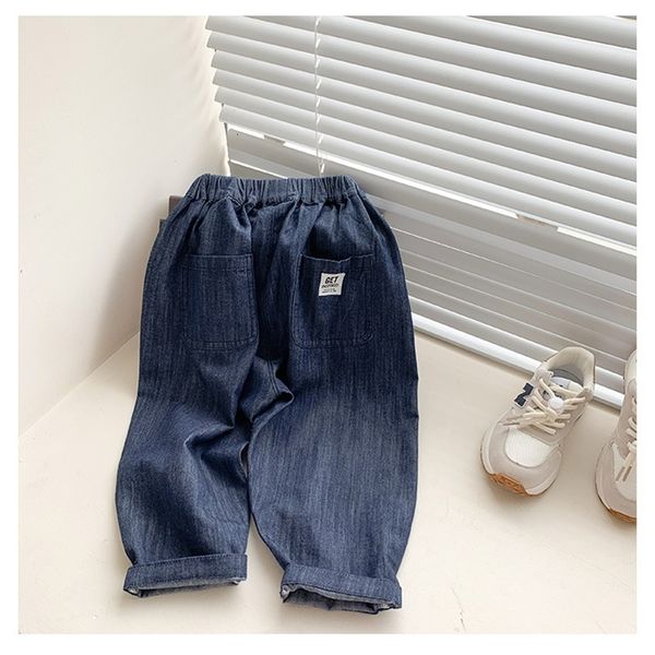 

jeans spring autumn thin jeans loose denim pants 230418, Blue