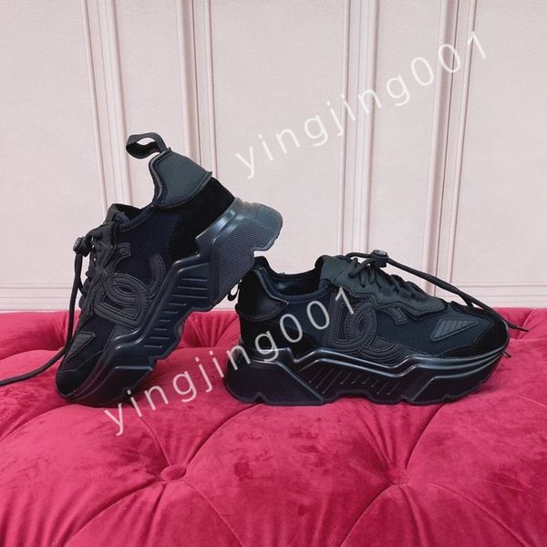 

2023 r men causal shoes fashion woman leather lace up platform sole sneakers white black mens womens luxury