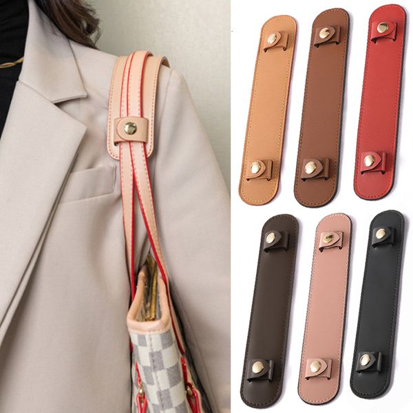 

bag parts accessories bag strap decompression shoulder pads handle fixing clip bag accessories wide leather bag strap shoulder rest 230418, Black