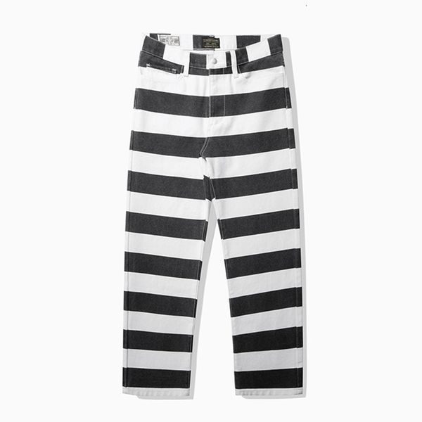 

men's pants 2904 16oz heavyweight cotton men's striped thicken canvas pants worker durable casual straight cargo trousers male 230, Black