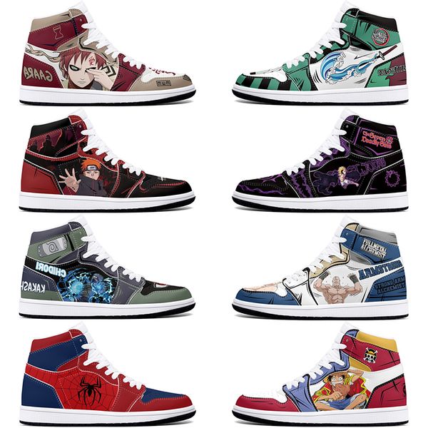 

DIY classics customized shoes sports basketball shoes 1s men women antiskid anime loafers Versatile fashion figure sneakers 36-48 321809