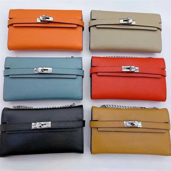 

tote handbag kellie kellybag women's fashion classic 2023 handheld cowhide single shoulder diagonal straddle chain genuine leather zc