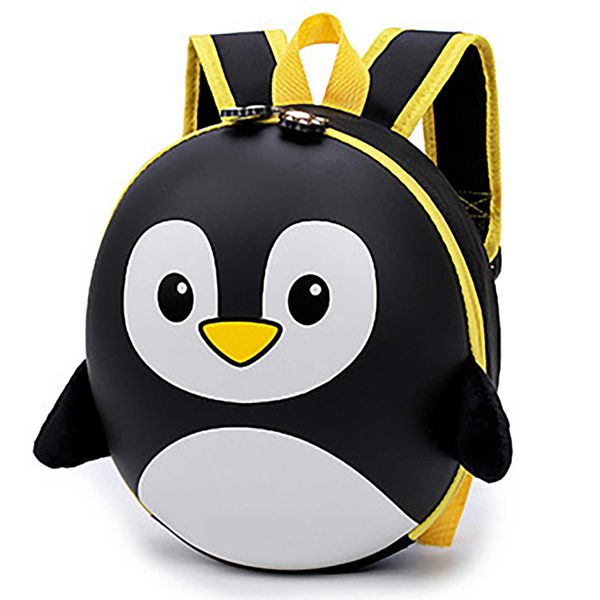 

backpacks kids baby cartoon penguin backpack boys girls kindergarten school rucksack bag school gift for kids black blue ye w0418