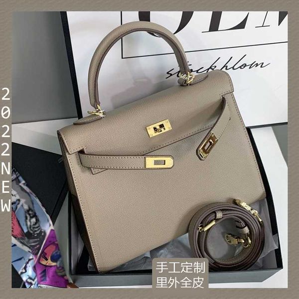 

tote handbag kellie kellybag 2023 premium leather second generation mini casual one shoulder crossbody handbag little girl genuine leather z