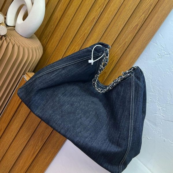 

designer bags the tote bag fashion denim flap shoulder bag women crossbody backpack purse handbags seam leather ladies metal chains clamshel