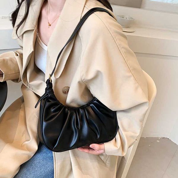 

evening bags jin yide half moon crossbody bags for women 2023 trends designer small pu leather folds handbags and purses shoulder bag
