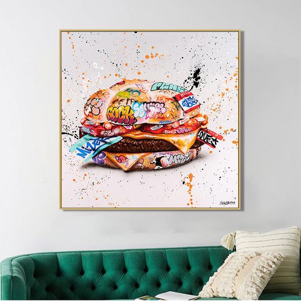 

graffiti art canvas painting abstract mural posters and prints wall art canvas picture for living room cuadros home decoration