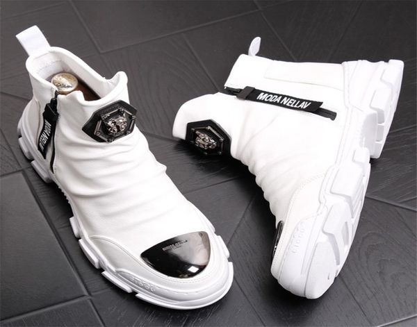 

soft leather man shoe 2022 winter black white warm plush ankle boot man p20d50ft4975206