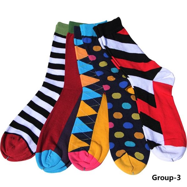 

2023 combed cotton brand men socks,colorful dress socks (5 pairs / lot ) no gift box a1, Black