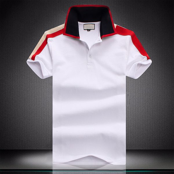

new gold brand medusas polo shirts black spring luxury italy mens t-shirt designers polo shirts high street embroidery printing clothing shi, White;black