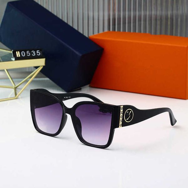 

fashion designer lou vut luxury cool sunglasses 2023 new women's overseas box glasses net red, White;black