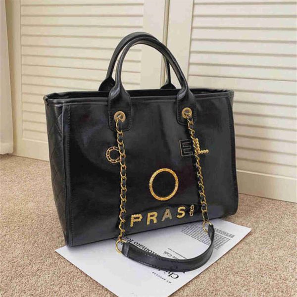 

70% off women's luxury handbags classics beach metal pearl letter badge tote bag small leather large chain wallet backpack l371
