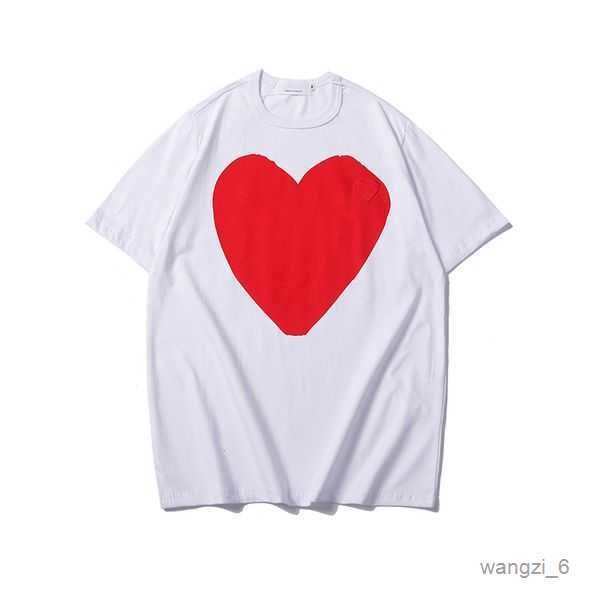 

men's clothing play mens t-shirts fashion red heart poloshirt shirt casual cotton embroidery short sleeve summer 4 djpj, White;black