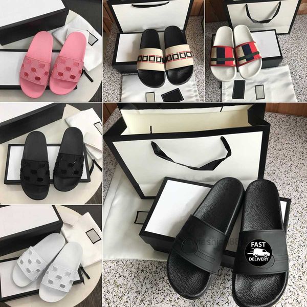 

2021 designer ladies rubber slippers sandals fashion flat jelly beach party shoes red green black white beige summer men