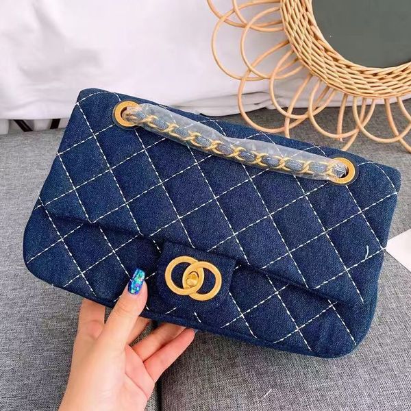

designer bags shoulder bag totes bags chain bagss clutch flap luxury caviar handbag check velour thread purse double letters solid hasp wais