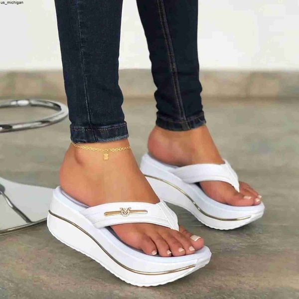 

slippers 2022 flip flops women sandals women's beac casual shoes for women light wedges platform slippers female slippers j230417, Black