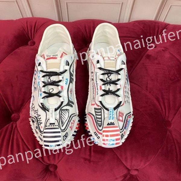 

luxury casual shoes travel fashion white sports trainers women lace-up sneaker leather flat bottom designer shoe platform lady sneakers, Black