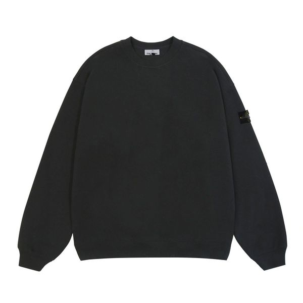 

designer men's hoodies sweatshirts letter print shirt hoodies streetwear round neck loose male wholesale luxury brand cotton sweatshirt, Black