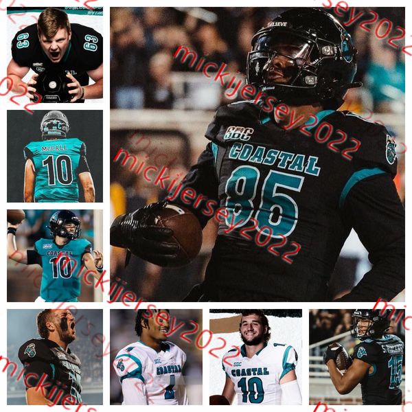 

coastal carolina football jersey d jordon strong malachi taylor taj thomas damion thompson jameson tucker tyler wagner coastal carolina chan, Black