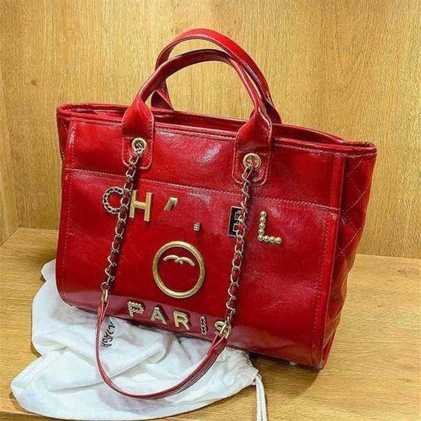 

60% off luxury handbags women's beach metal pearl letter badge tote bag small leather large female chain wallet backpack og37