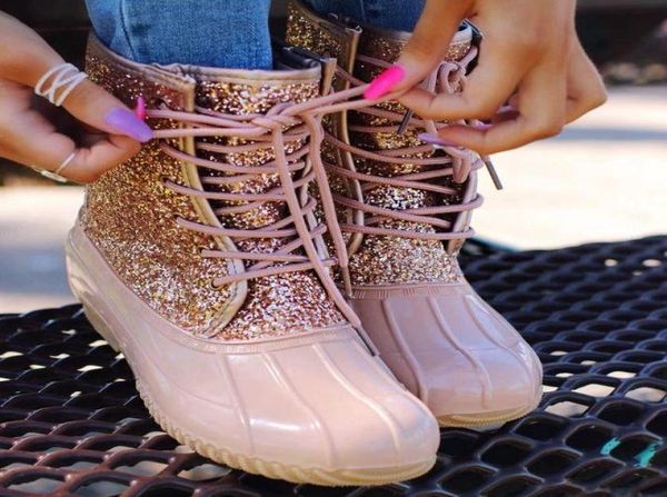 

jelly shoes women ankle boots bling sequin female pvc water shoes boots for women sandals mujer1801304, Black