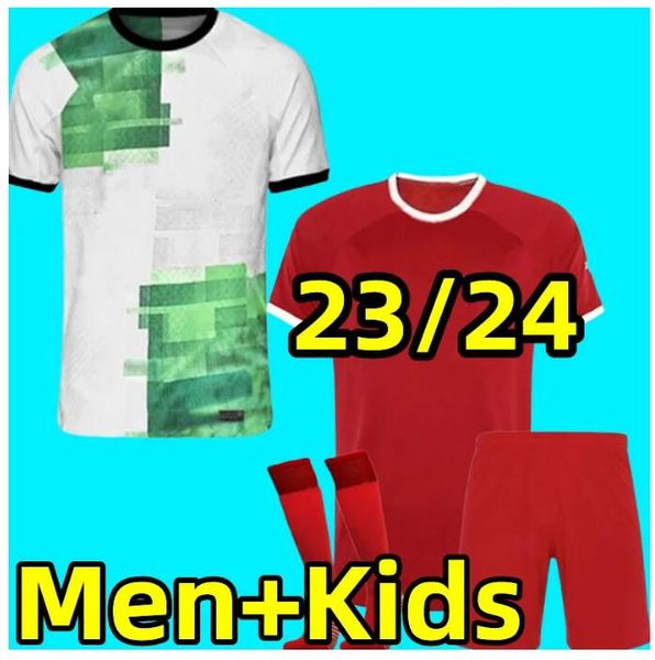 

23 24 darwin luis diaz soccer jerseys gakpo a.becker 2023 2024 men kids kit alexander arnold diogo j elliott carvalho henderson robertson ho, Black;yellow