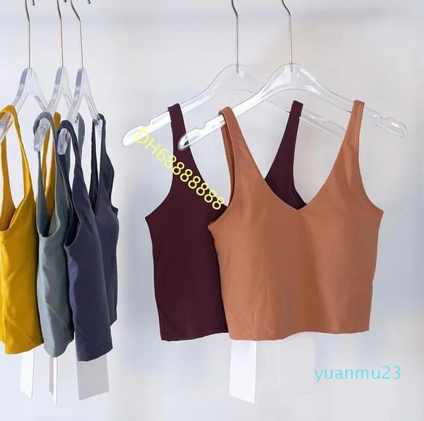 

classic popular fitness bra butter soft women sport tank gym crop yoga vest beauty 25 shockproof with lulus removable align chest pad wholes