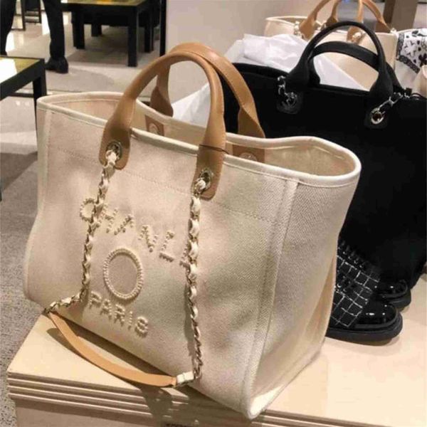 

70% off luxury women's fashion classic canvas beach bag large capacity small chain packs big handbags 9tf9