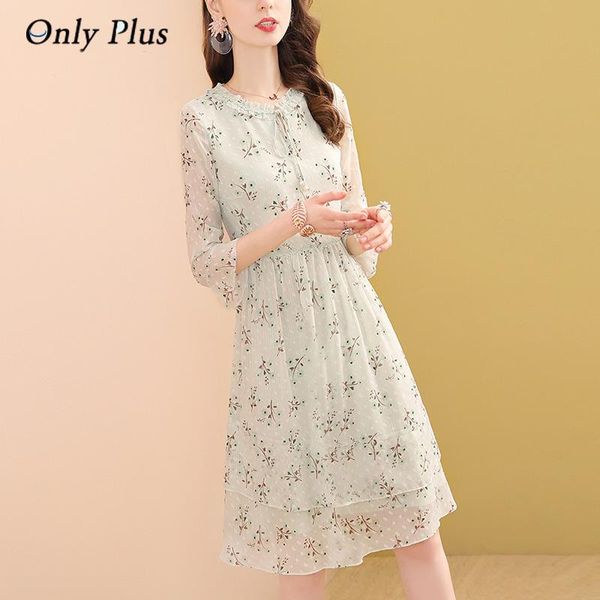 

dresses evnisi floral chiffon light green dress women spring 2022 new bohemian lace dresses oneck flare sleeve casual vestidos, Black;gray