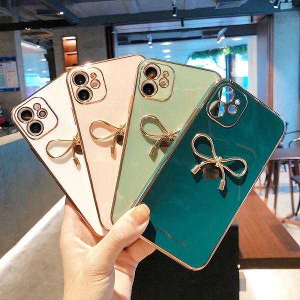 

love pattern bowknot phone case for iphone 11 12 13 14 pro max xs x xr 7 8 plus mini se soft silicone shockproof cover
