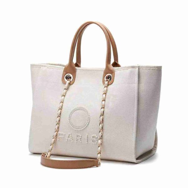 

70% off fashion women's luxury classic canvas beach bag large capacity small chain packs big handbags mo1z