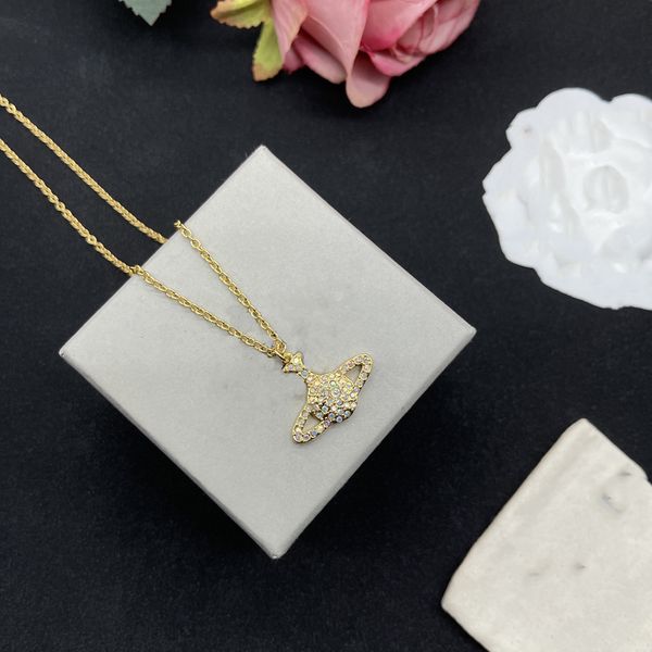 

fashion designer luxury pendant necklaces brand women jewelry saturn chokers metal pearl planet goldchain necklace cjeweler trend for woman, Silver