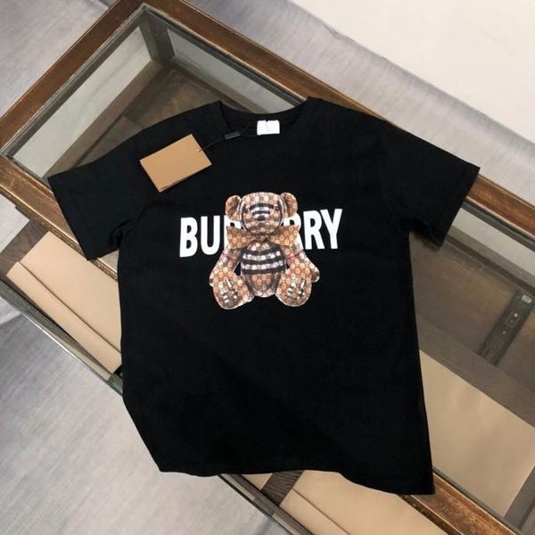 

luxury tees short sleeve leisure summer t shirt loose tees fashion brands couple breathable mens shirts, White;black
