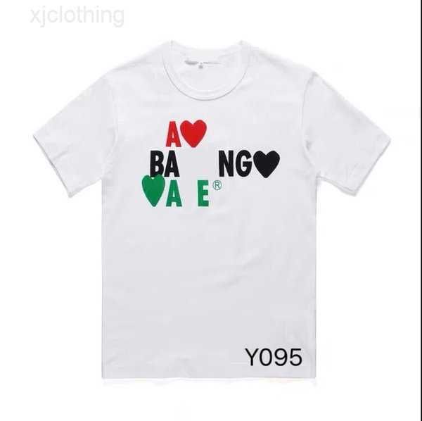 

men's t-shirts fashion mens play t shirt cdg designer hearts casual women s des badge garcons 20hao2, White;black