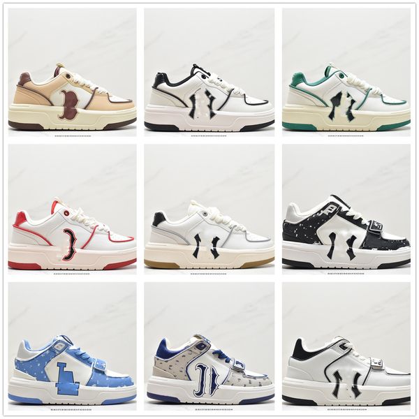 

luxury brand men's women's designer casual shoes platform sole sneakers black white red blue heightening sneakers couple style 35-