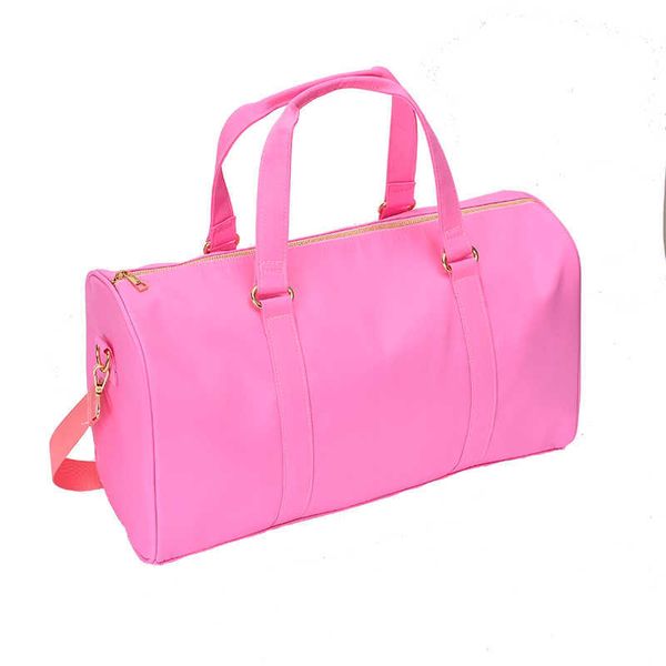 

sun clover waterproof nylon travel duffle bag luggage with towel embroidery