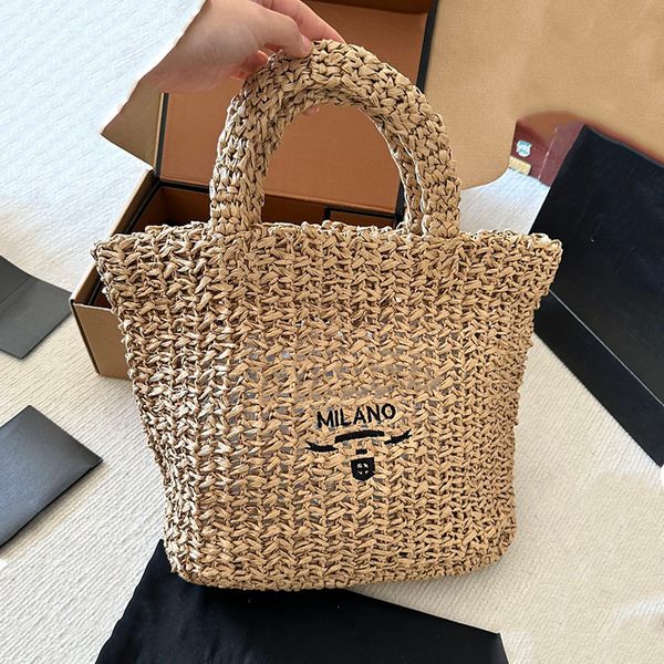 

straw beach bag raffia grass shopping bags handbags totes shoulder underarm crossbody tote bag handbag purse women hobo wallets pouch remova