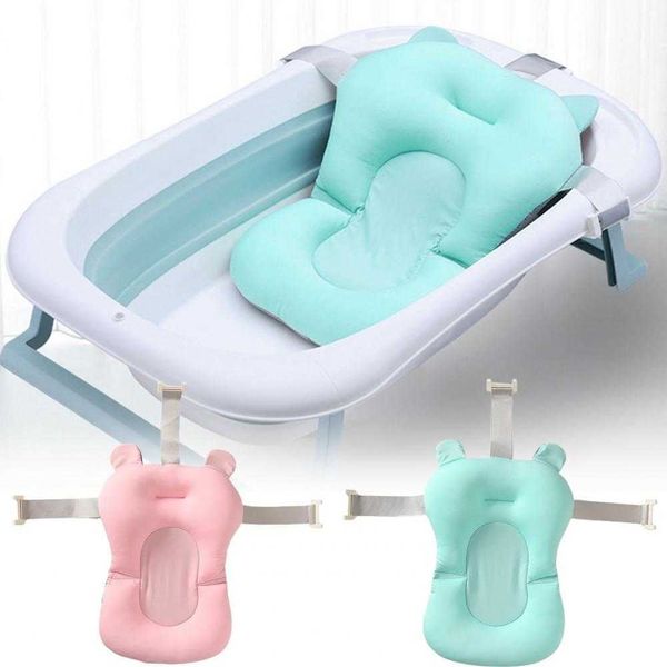 

ing tubs seats newborn quick dry cartoon reusable soft infant baby bath pillow air floating cushion for daily life p230417